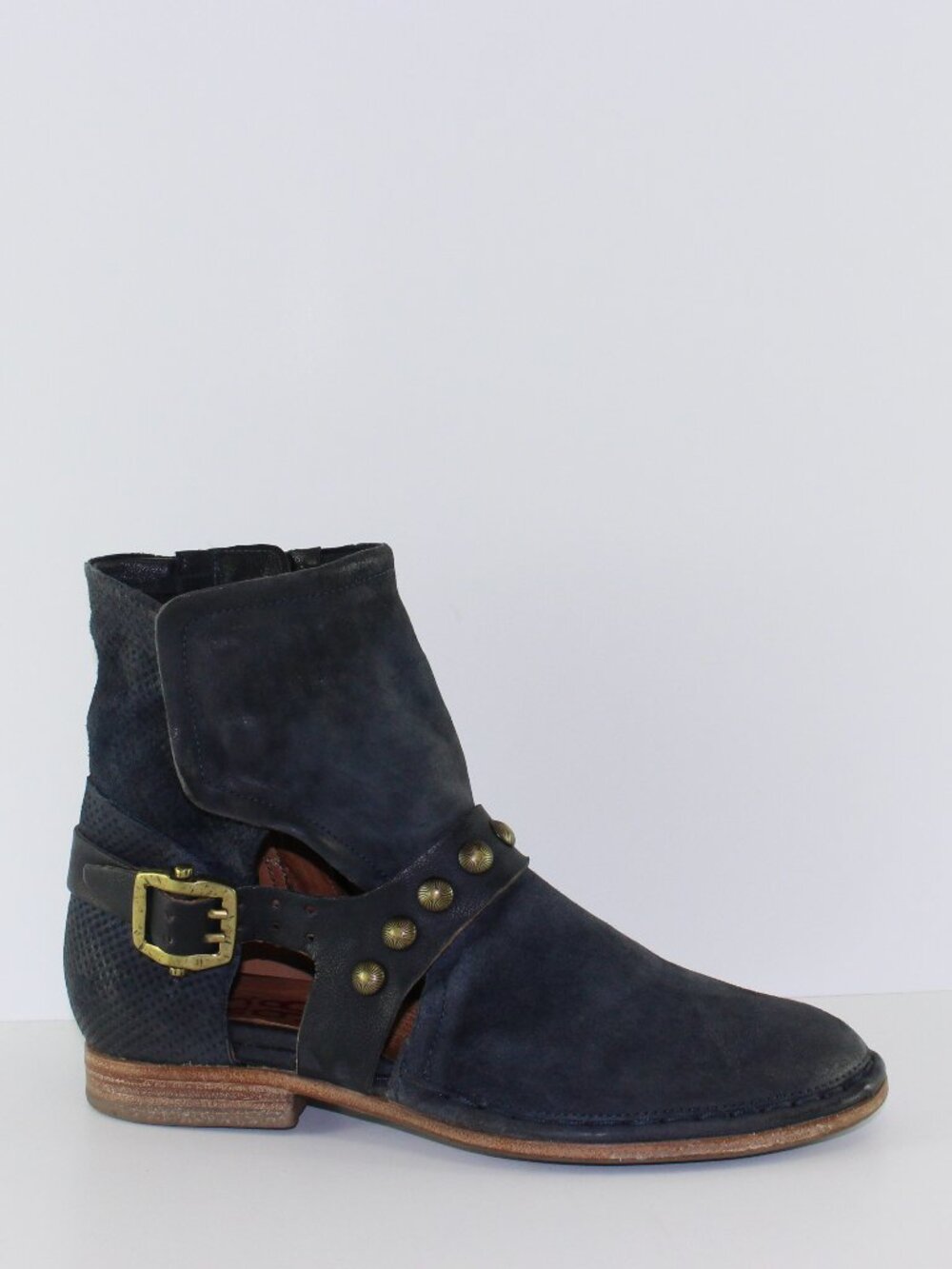 AS 98 Blue Suede Leather Ankle Shoes (EU 39 - 8.5 US)